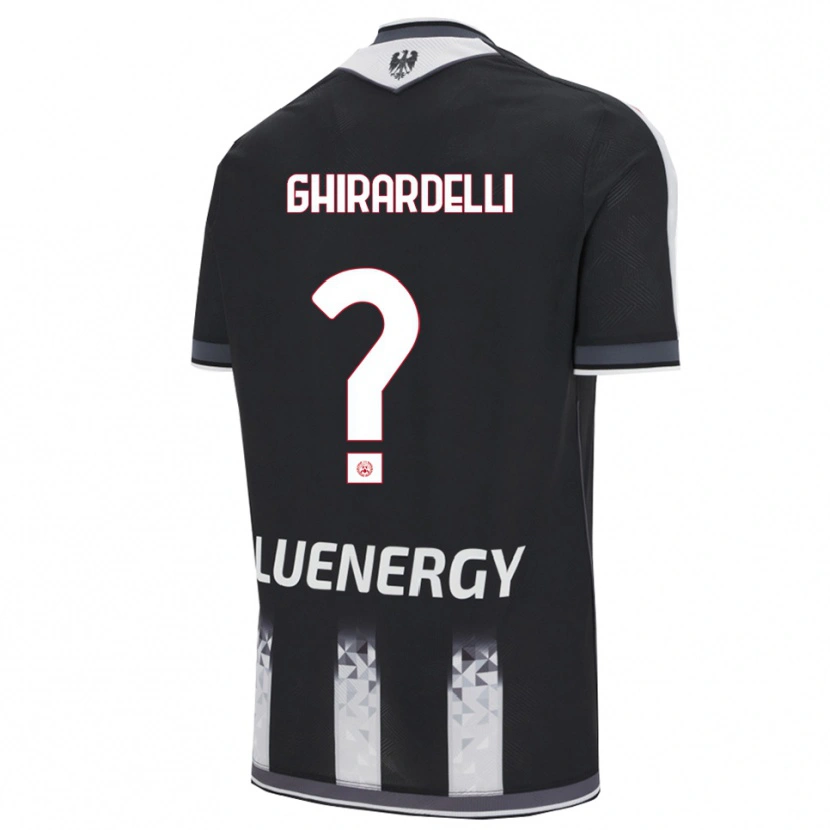 Danxen Kinderen Davide Ghirardelli #0 Zwart Wit Thuisshirt Thuistenue 2025/26 T-Shirt