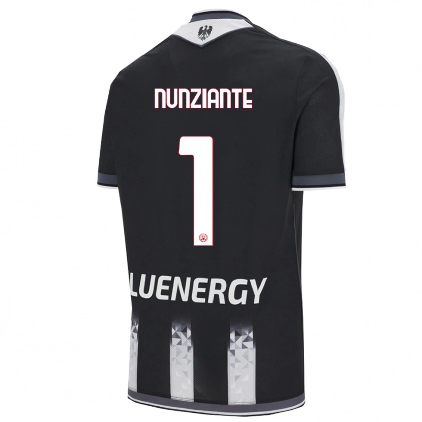 Danxen Kinderen Alessandro Nunziante #1 Zwart Wit Thuisshirt Thuistenue 2025/26 T-Shirt