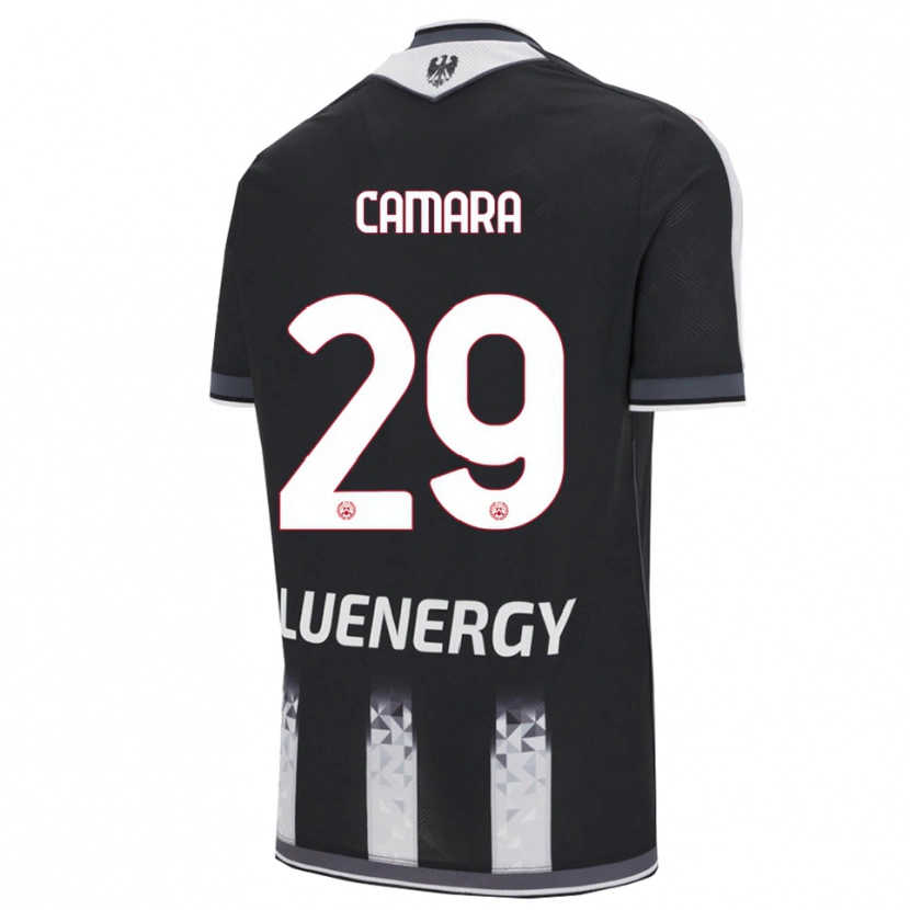 Danxen Kinderen Abdoulaye Camara #29 Zwart Wit Thuisshirt Thuistenue 2025/26 T-Shirt