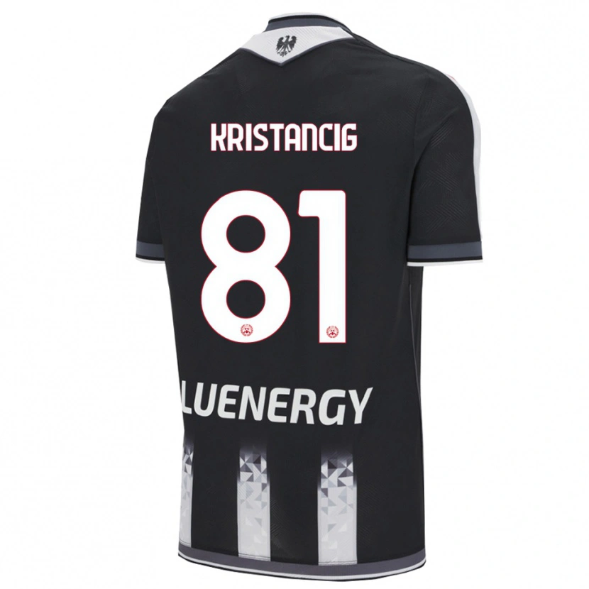 Danxen Kinderen Luca Kristancig #81 Zwart Wit Thuisshirt Thuistenue 2025/26 T-Shirt