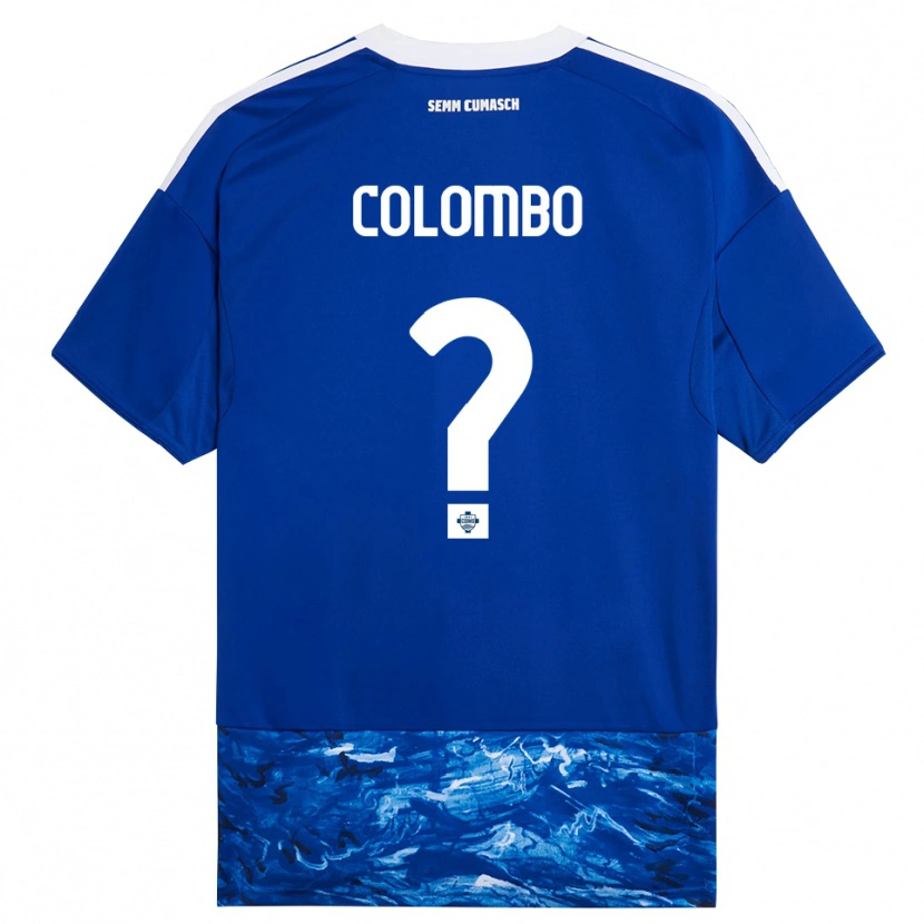 Danxen Kinderen Federico Colombo #0 Blauw Wit Thuisshirt Thuistenue 2025/26 T-Shirt