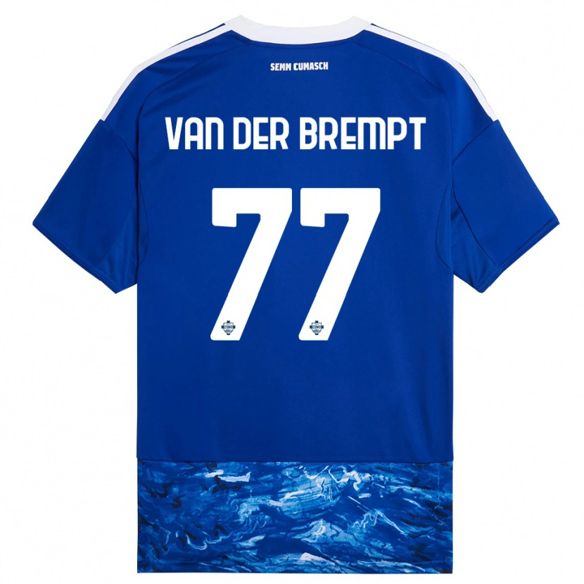 Danxen Kinderen Ignace Van Der Brempt #77 Blauw Wit Thuisshirt Thuistenue 2025/26 T-Shirt