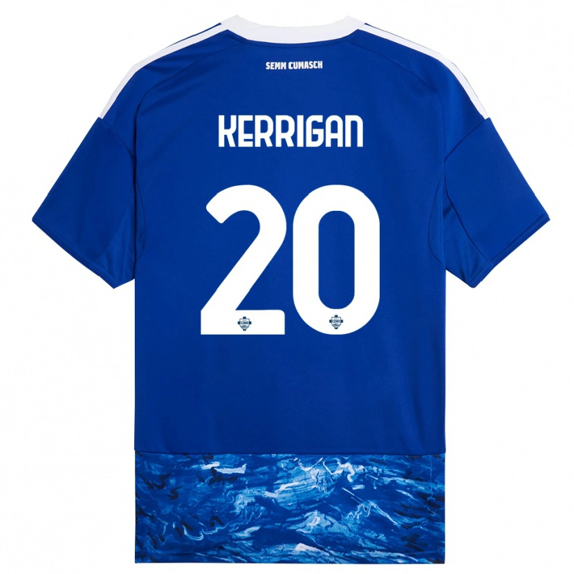 Danxen Kinderen Liam Kerrigan #20 Blauw Wit Thuisshirt Thuistenue 2025/26 T-Shirt