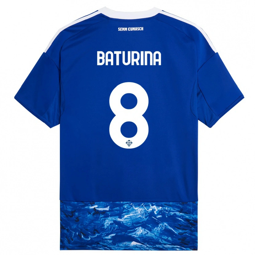 Danxen Kinderen Martin Baturina #8 Blauw Wit Thuisshirt Thuistenue 2025/26 T-Shirt