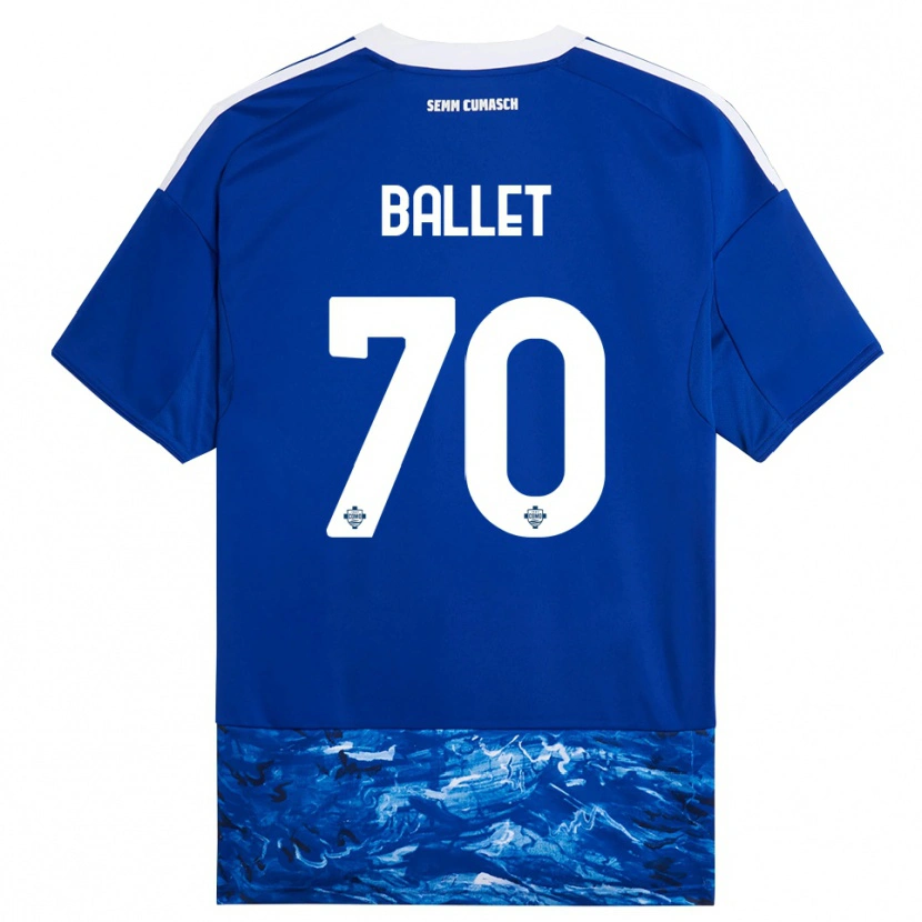 Danxen Kinderen Samuel Ballet #70 Blauw Wit Thuisshirt Thuistenue 2025/26 T-Shirt