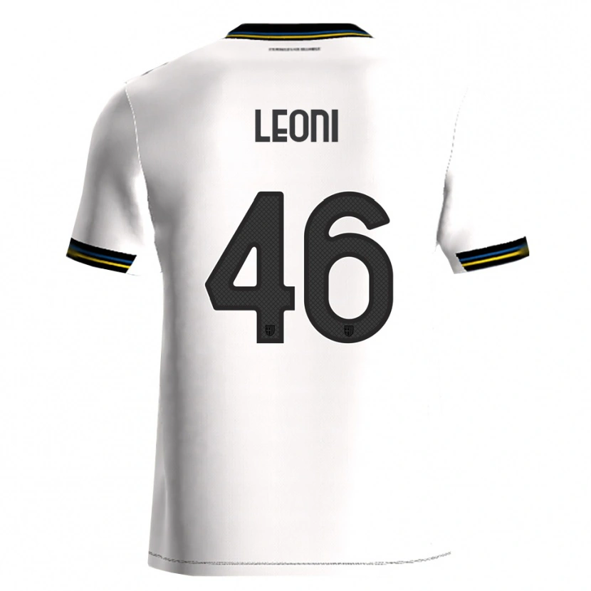 Danxen Kinderen Giovanni Leoni #46 Wit Zwart Thuisshirt Thuistenue 2025/26 T-Shirt