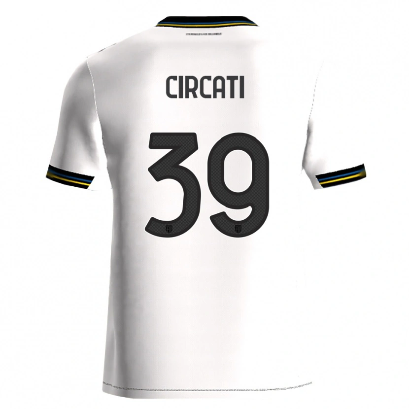 Danxen Kinderen Alessandro Circati #39 Wit Zwart Thuisshirt Thuistenue 2025/26 T-Shirt