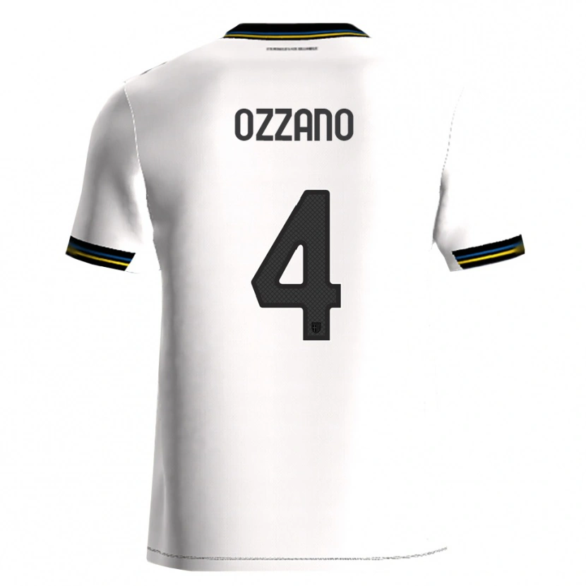 Danxen Kinderen Roberto Ozzano #4 Wit Zwart Thuisshirt Thuistenue 2025/26 T-Shirt