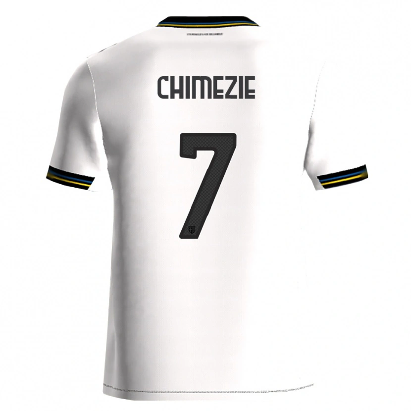 Danxen Kinderen Giorgio Chimezie #7 Wit Zwart Thuisshirt Thuistenue 2025/26 T-Shirt