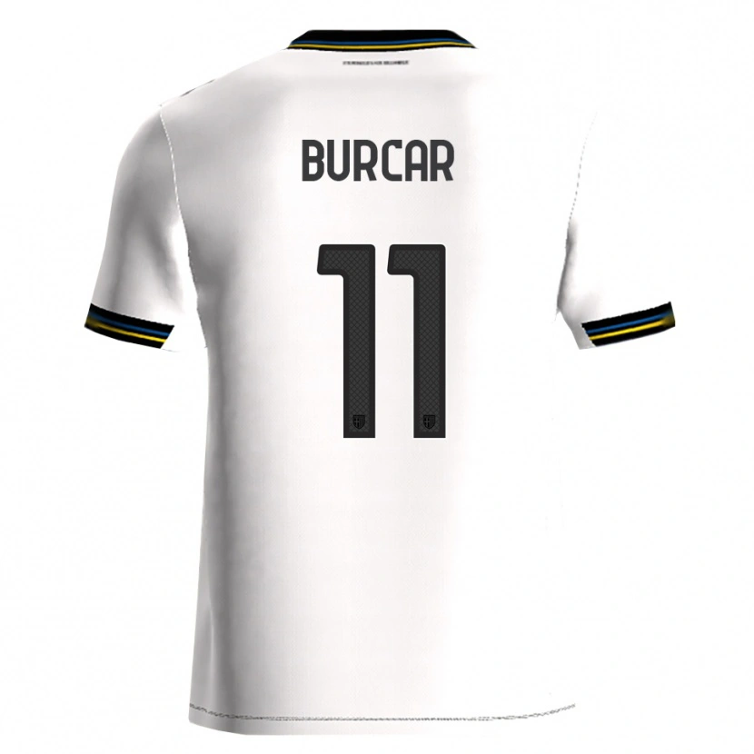 Danxen Kinderen Andrija Burcar #11 Wit Zwart Thuisshirt Thuistenue 2025/26 T-Shirt