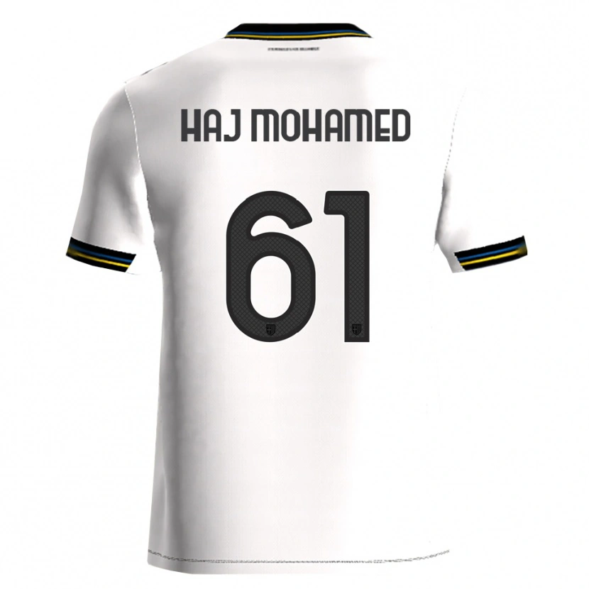 Danxen Kinderen Anas Haj Mohamed #61 Wit Zwart Thuisshirt Thuistenue 2025/26 T-Shirt