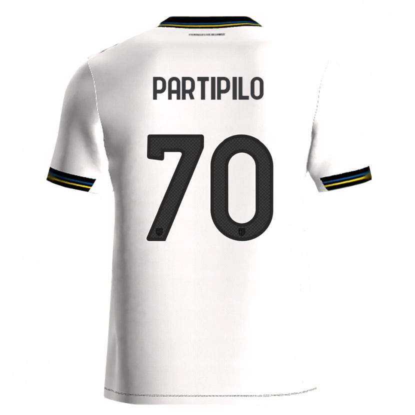 Danxen Kinderen Anthony Partipilo #70 Wit Zwart Thuisshirt Thuistenue 2025/26 T-Shirt