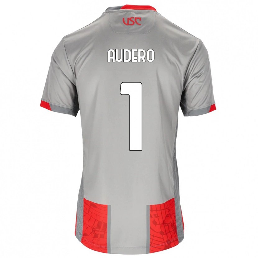 Danxen Kinderen Emil Audero #1 Rood Grijs Thuisshirt Thuistenue 2025/26 T-Shirt