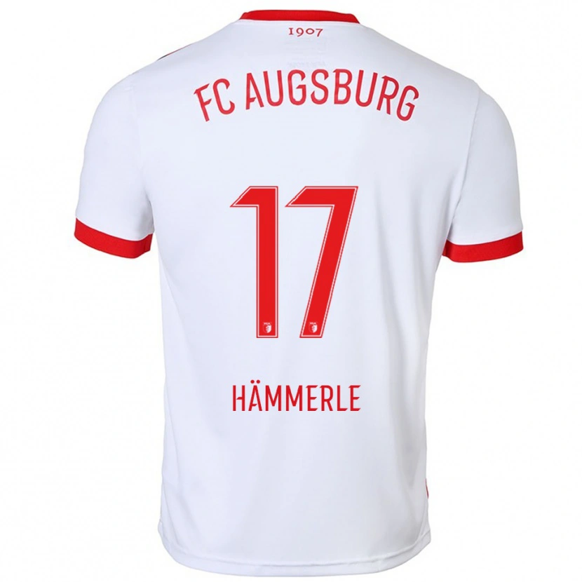 Danxen Kinderen Mauro Hämmerle #17 Wit Rood Thuisshirt Thuistenue 2025/26 T-Shirt