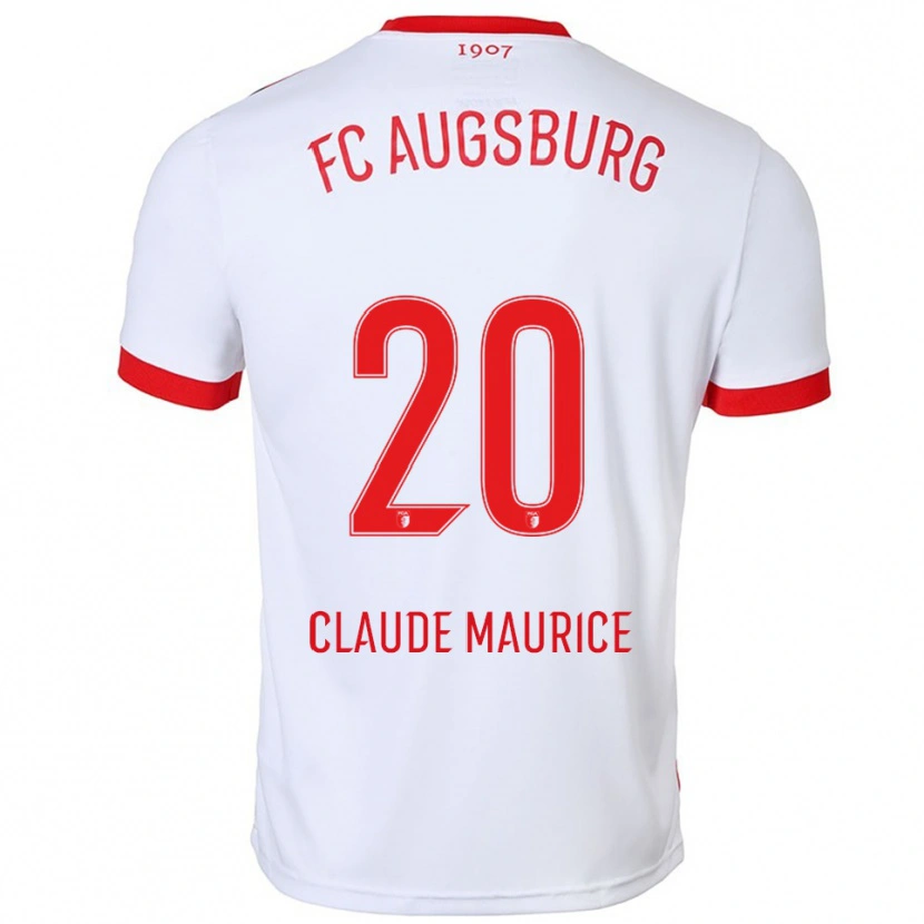 Danxen Kinderen Alexis Claude-Maurice #20 Wit Rood Thuisshirt Thuistenue 2025/26 T-Shirt