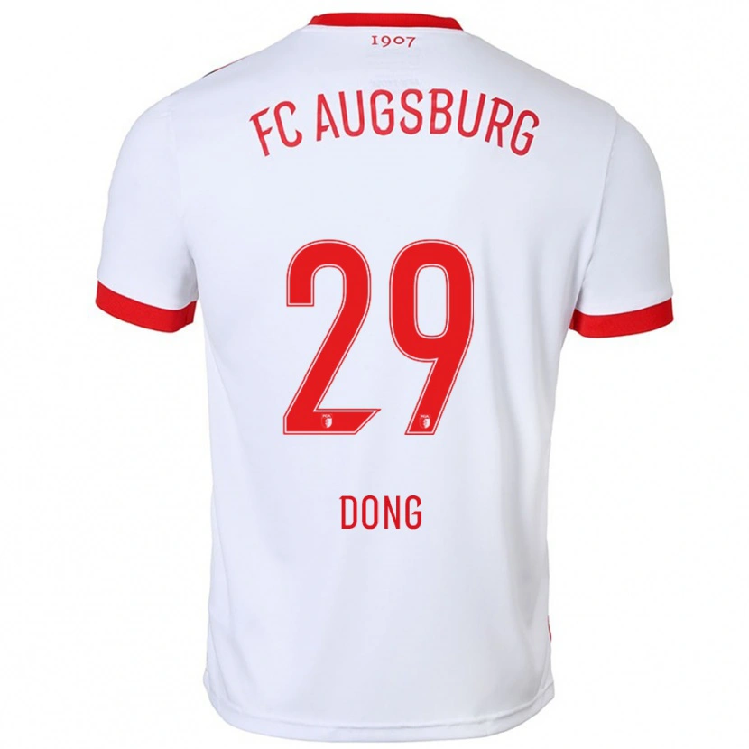 Danxen Kinderen Kyliane Dong #29 Wit Rood Thuisshirt Thuistenue 2025/26 T-Shirt