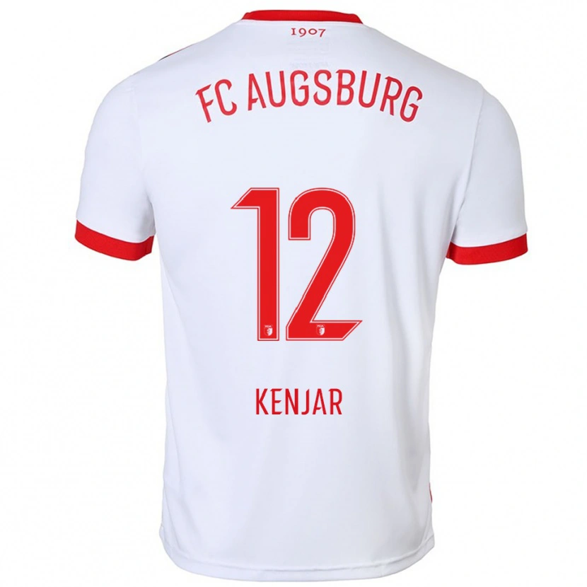 Danxen Kinderen Alen Kenjar #12 Wit Rood Thuisshirt Thuistenue 2025/26 T-Shirt