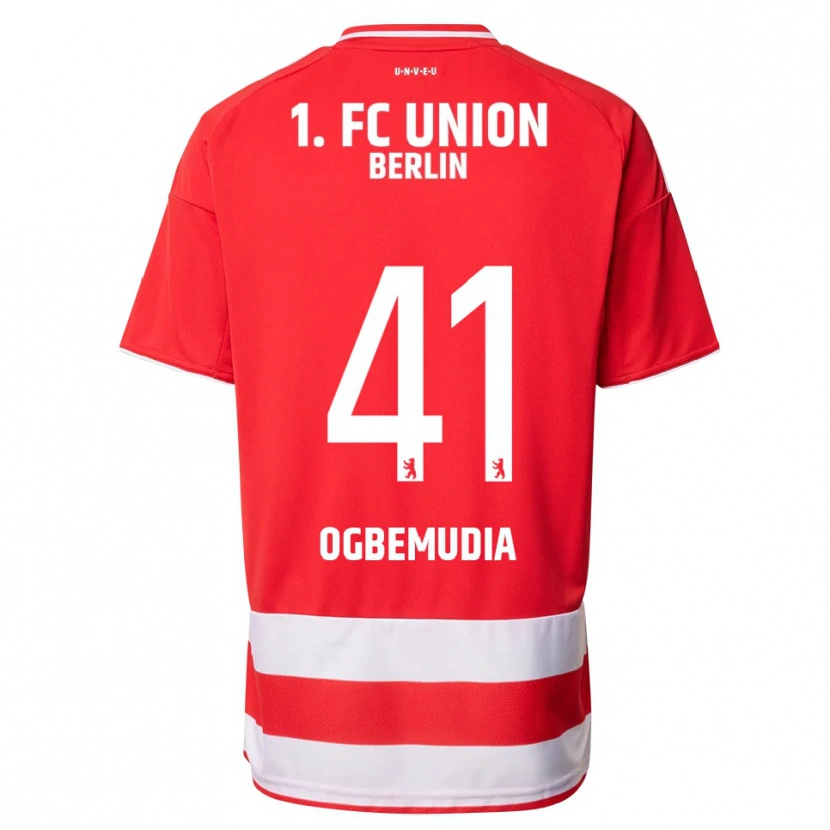 Danxen Kinderen Oluwaseun Ogbemudia #41 Rood Wit Thuisshirt Thuistenue 2025/26 T-Shirt