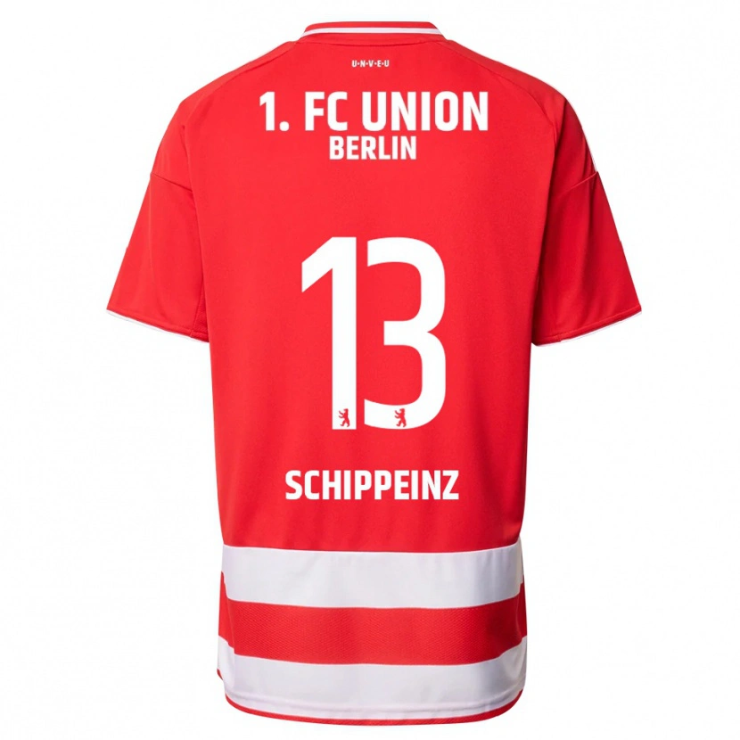 Danxen Kinderen Mark Schippeinz #13 Rood Wit Thuisshirt Thuistenue 2025/26 T-Shirt
