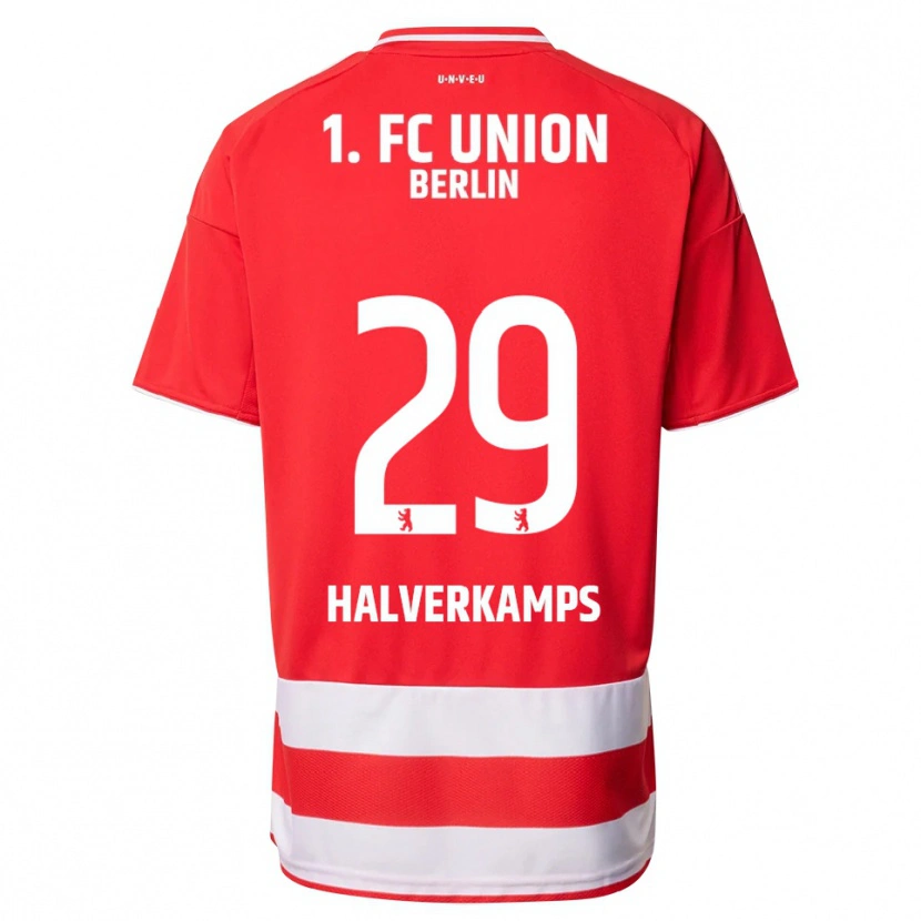 Danxen Kinderen Antonia Halverkamps #29 Rood Wit Thuisshirt Thuistenue 2025/26 T-Shirt