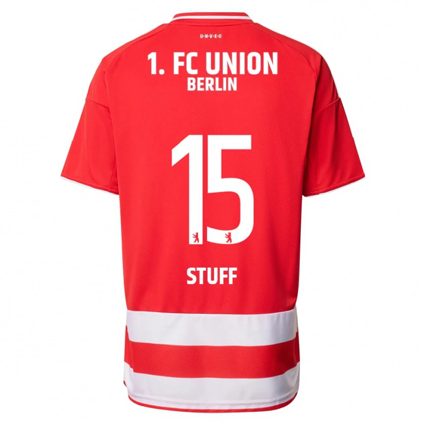 Danxen Kinderen Tim Stuff #15 Rood Wit Thuisshirt Thuistenue 2025/26 T-Shirt