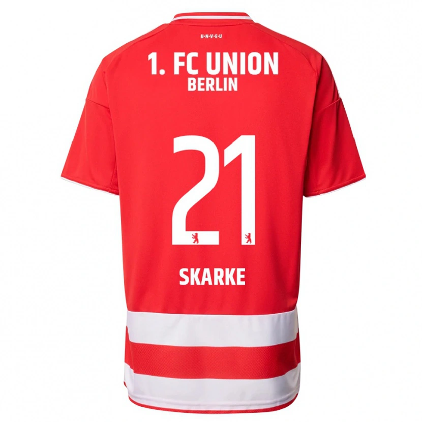 Danxen Kinderen Tim Skarke #21 Rood Wit Thuisshirt Thuistenue 2025/26 T-Shirt