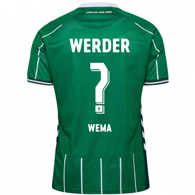 Danxen Kinderen Aize Wema #0 Groen Wit Thuisshirt Thuistenue 2025/26 T-Shirt