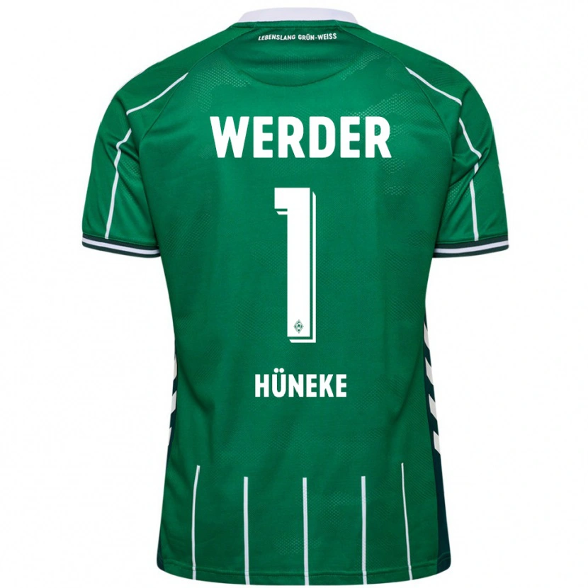 Danxen Kinderen Win Hüneke #1 Groen Wit Thuisshirt Thuistenue 2025/26 T-Shirt
