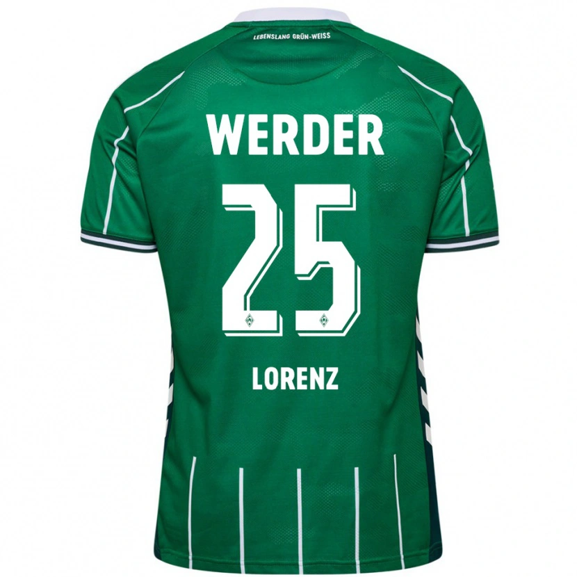 Danxen Kinderen Jacob Lorenz #25 Groen Wit Thuisshirt Thuistenue 2025/26 T-Shirt