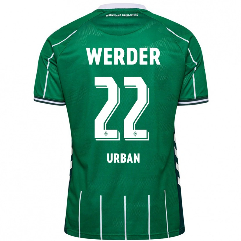 Danxen Kinderen Linus Urban #22 Groen Wit Thuisshirt Thuistenue 2025/26 T-Shirt
