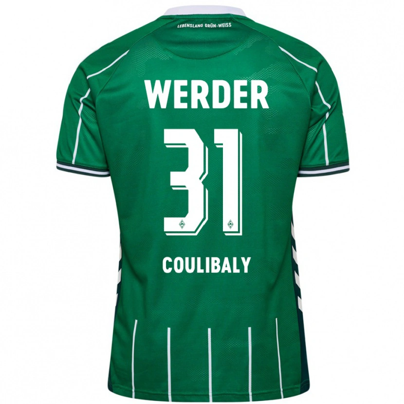 Danxen Kinderen Karim Coulibaly #31 Groen Wit Thuisshirt Thuistenue 2025/26 T-Shirt
