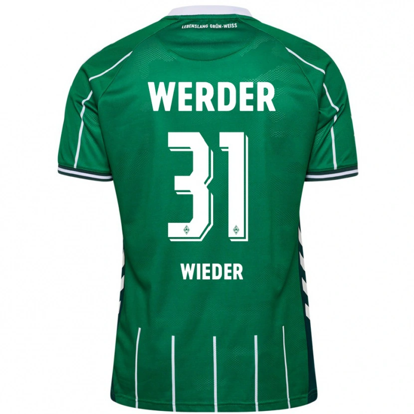 Danxen Kinderen Verena Wieder #31 Groen Wit Thuisshirt Thuistenue 2025/26 T-Shirt