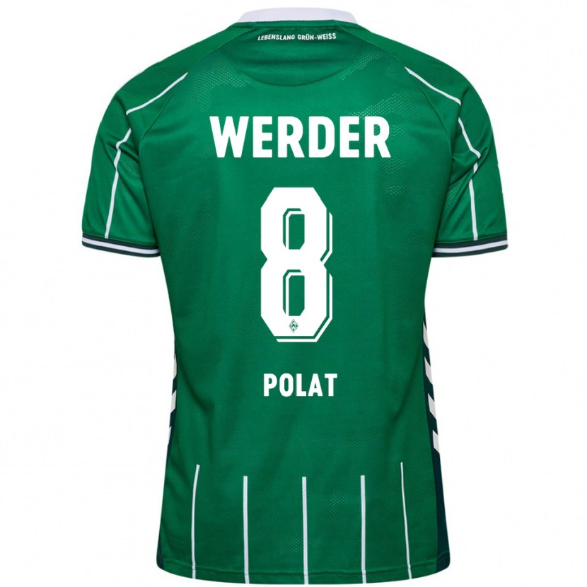 Danxen Kinderen Mikail Polat #8 Groen Wit Thuisshirt Thuistenue 2025/26 T-Shirt
