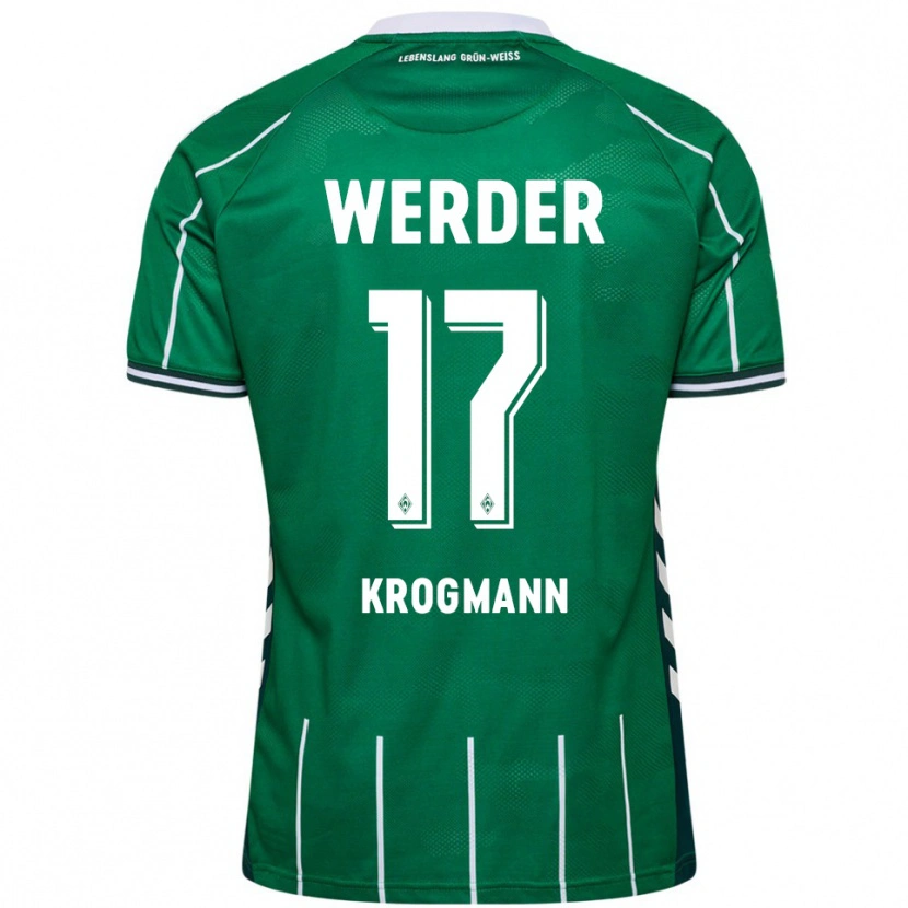 Danxen Kinderen Avid Krogmann #17 Groen Wit Thuisshirt Thuistenue 2025/26 T-Shirt