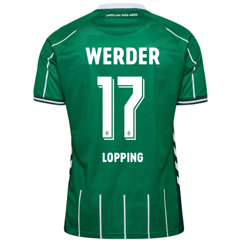 Danxen Kinderen Jakob Löpping #17 Groen Wit Thuisshirt Thuistenue 2025/26 T-Shirt
