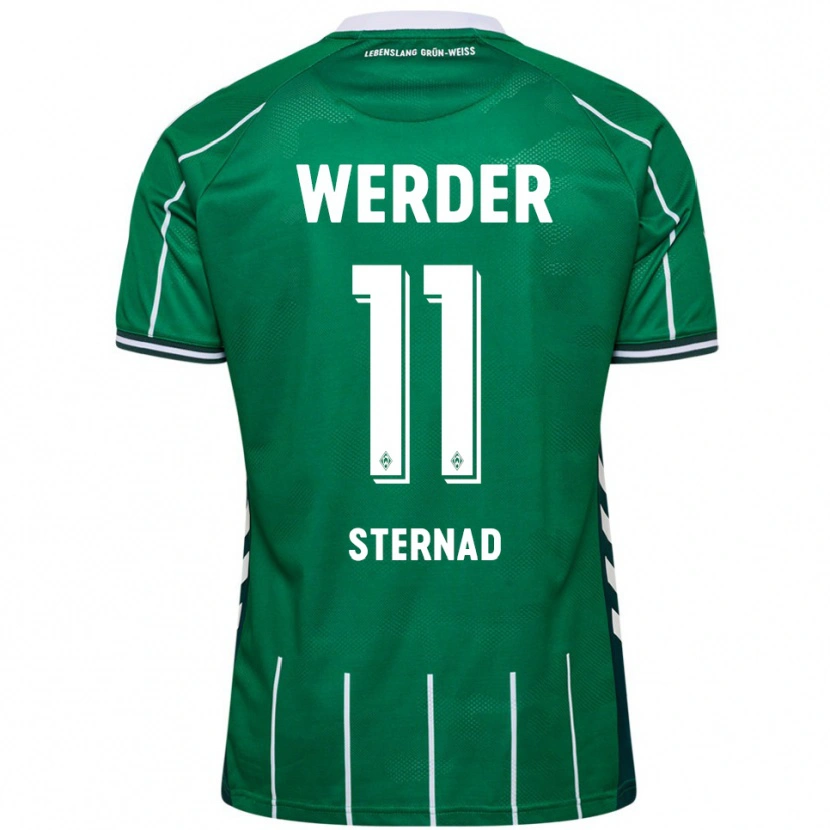 Danxen Kinderen Maja Sternad #11 Groen Wit Thuisshirt Thuistenue 2025/26 T-Shirt