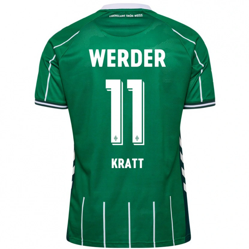 Danxen Kinderen Ronan Kratt #11 Groen Wit Thuisshirt Thuistenue 2025/26 T-Shirt