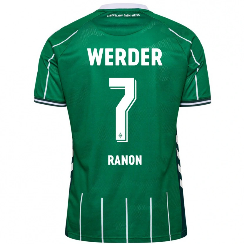 Danxen Kinderen Yuval Ranon #7 Groen Wit Thuisshirt Thuistenue 2025/26 T-Shirt