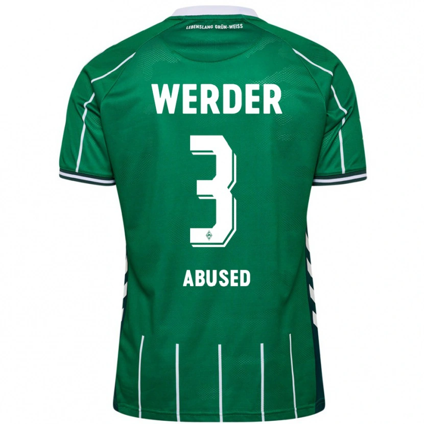 Danxen Kinderen Dlges Abused #3 Groen Wit Thuisshirt Thuistenue 2025/26 T-Shirt