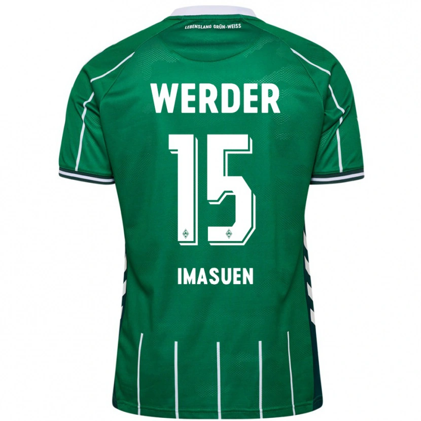 Danxen Kinderen Joel Imasuen #15 Groen Wit Thuisshirt Thuistenue 2025/26 T-Shirt