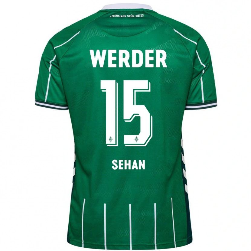 Danxen Kinderen Jasmin Sehan #15 Groen Wit Thuisshirt Thuistenue 2025/26 T-Shirt