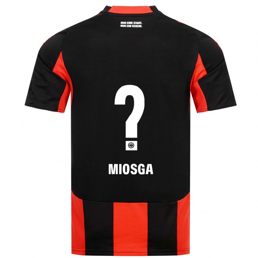 Danxen Kinderen Kimani Miosga #0 Zwart Rood Thuisshirt Thuistenue 2025/26 T-Shirt