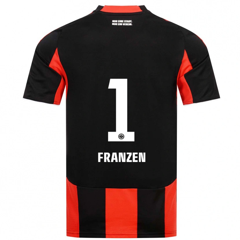 Danxen Kinderen Marlon Franzen #1 Zwart Rood Thuisshirt Thuistenue 2025/26 T-Shirt