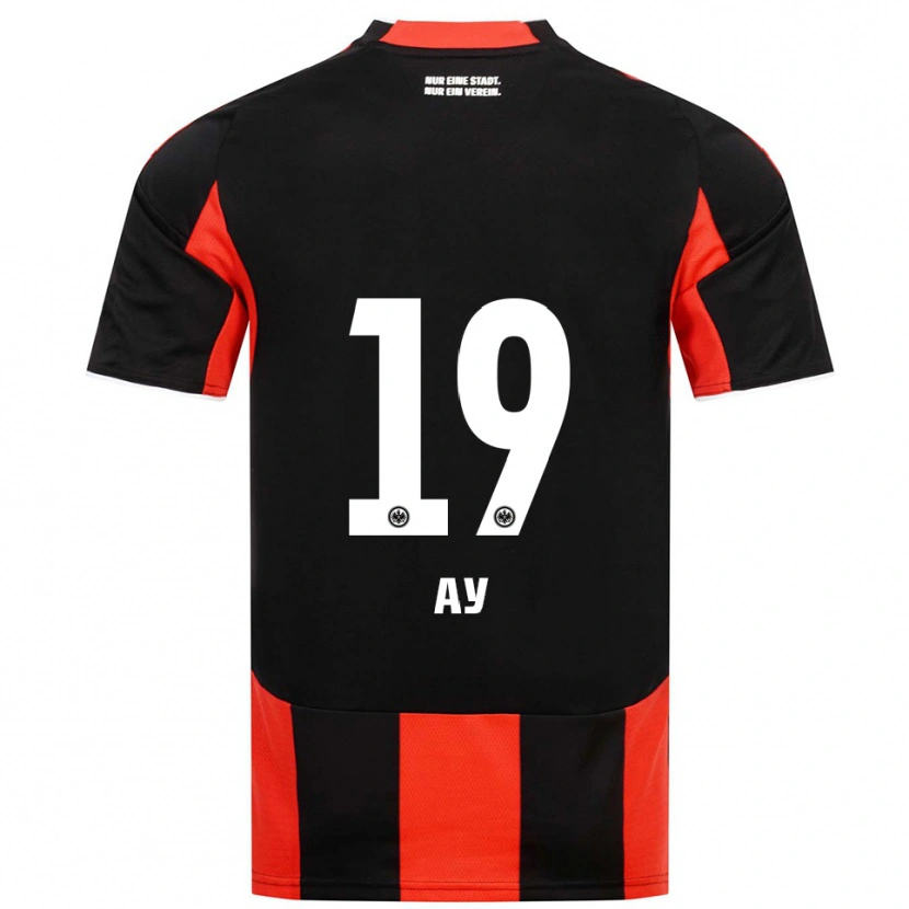 Danxen Kinderen Pusat Ay #19 Zwart Rood Thuisshirt Thuistenue 2025/26 T-Shirt