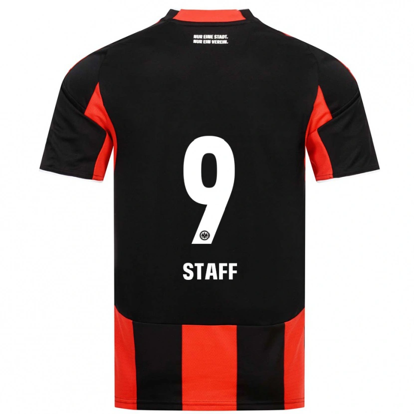 Danxen Kinderen Alexander Staff #9 Zwart Rood Thuisshirt Thuistenue 2025/26 T-Shirt