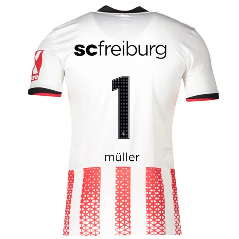 Danxen Kinderen Philipp Müller #1 Wit Rood Thuisshirt Thuistenue 2025/26 T-Shirt