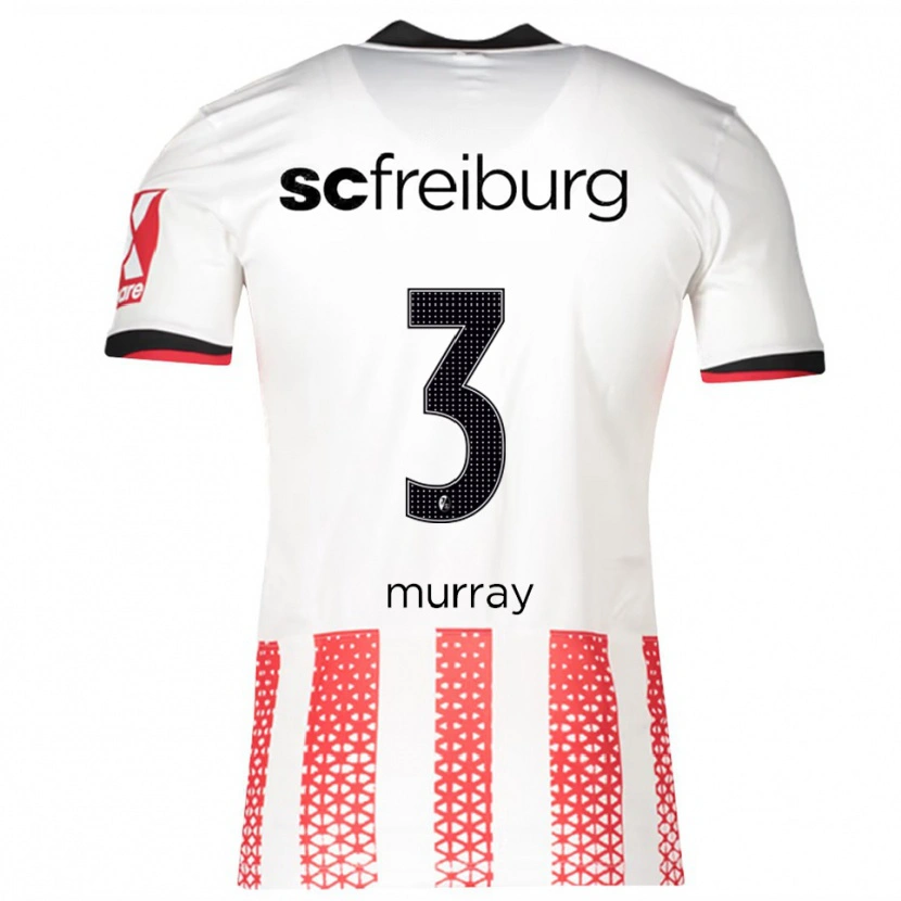 Danxen Kinderen Drew Murray #3 Wit Rood Thuisshirt Thuistenue 2025/26 T-Shirt