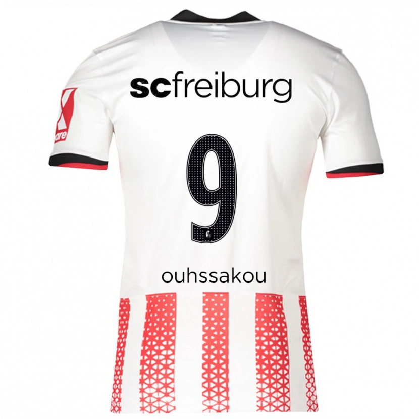 Danxen Kinderen Essad Ouhssakou #9 Wit Rood Thuisshirt Thuistenue 2025/26 T-Shirt