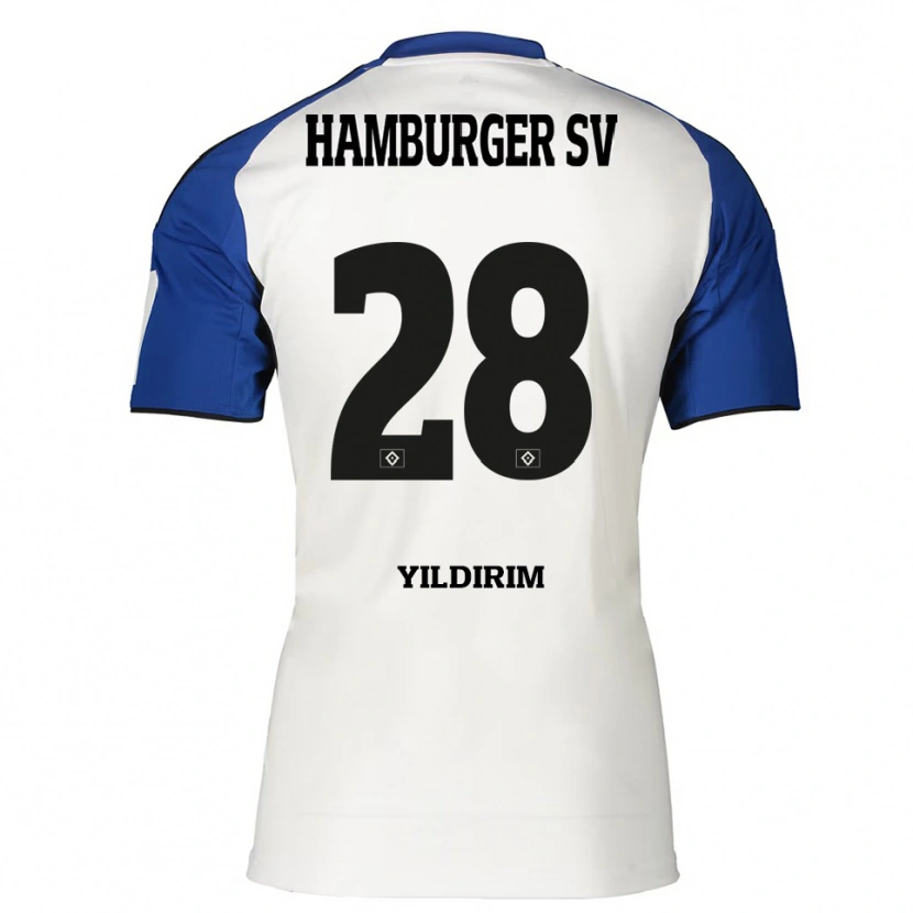 Danxen Kinderen Mehmet Yildirim #28 Wit Blauw Thuisshirt Thuistenue 2025/26 T-Shirt