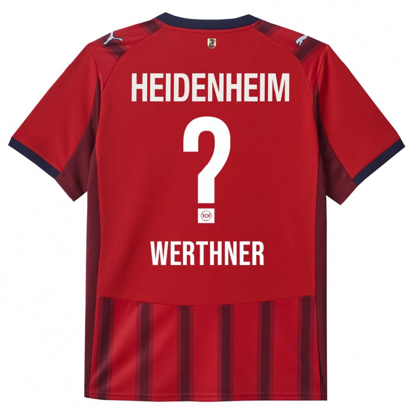Danxen Kinderen Loretta Werthner #0 Rood Marineblauw Thuisshirt Thuistenue 2025/26 T-Shirt